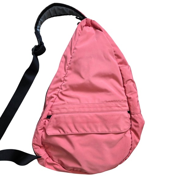 LL Bean Pink/coral Water Resistant Sling Backpack Bag Softgirl Scandi Minimalist - Picture 2 of 9